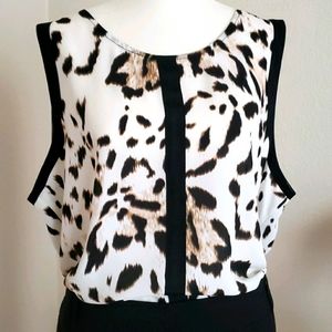 Vince Camuto animal print shirt size Xl